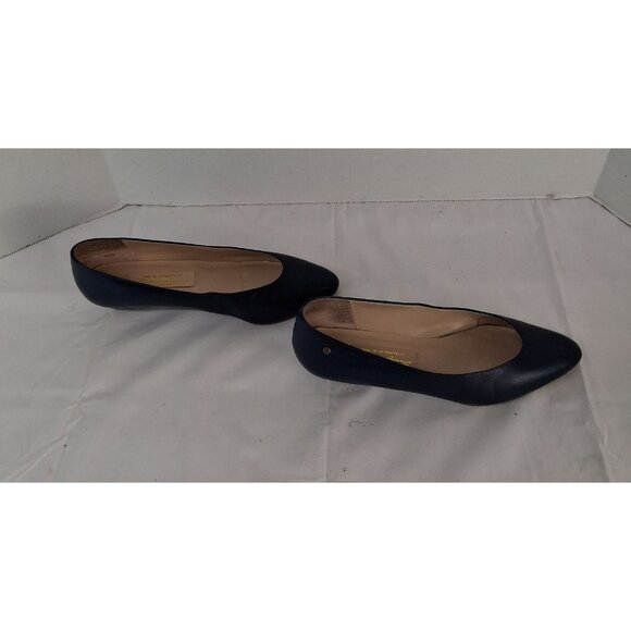 Etienne Aigner Women's Shoes Size 6.5 M Leather Navy Blue Flat Slip-On Casual - Picture 3 of 14